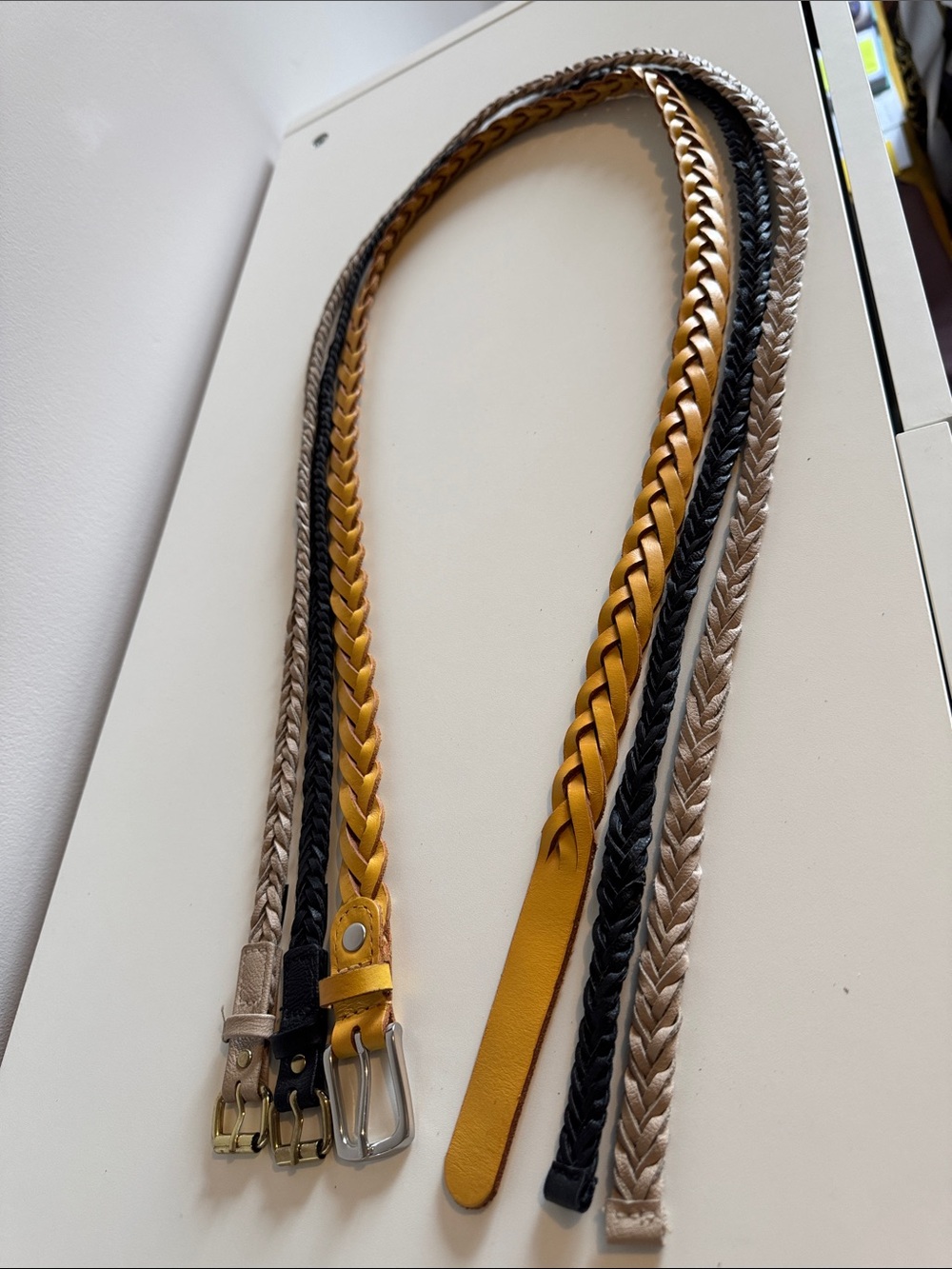 Set of 3 woven belts